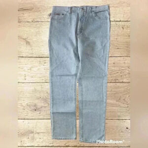 VTG NWT 90s Lee Legends regular straight blue stonebleach Union made USA 38x34